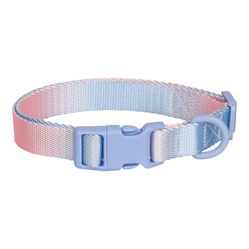 KFX-0758461 Large Anti-Rust Gradient Dog Collar - Comfortable, Sturdy, Adjustable for All Seasons