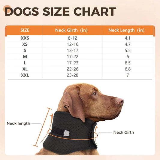 KFX-0762045 Adjustable Anti-Licking Dog Support Collar for Neck Sprains - Universal Fit for Small, Medium, and Large Pets