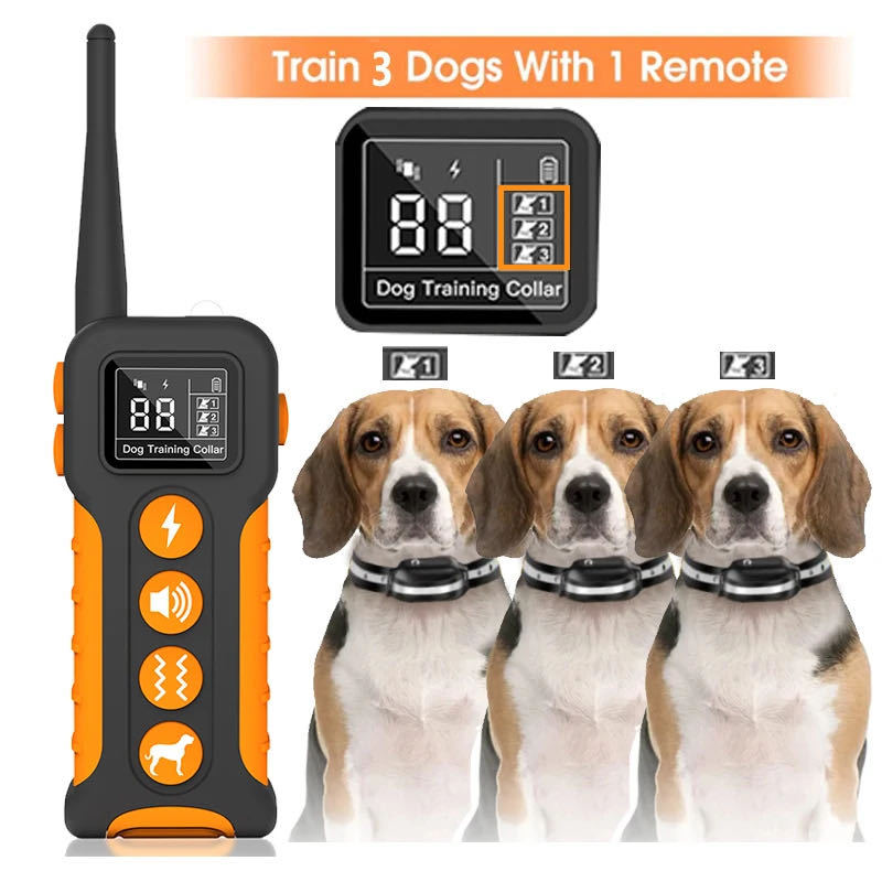 KFX-0766397 Remote Control Dog Trainer with Voice Control and Bark Stop Feature