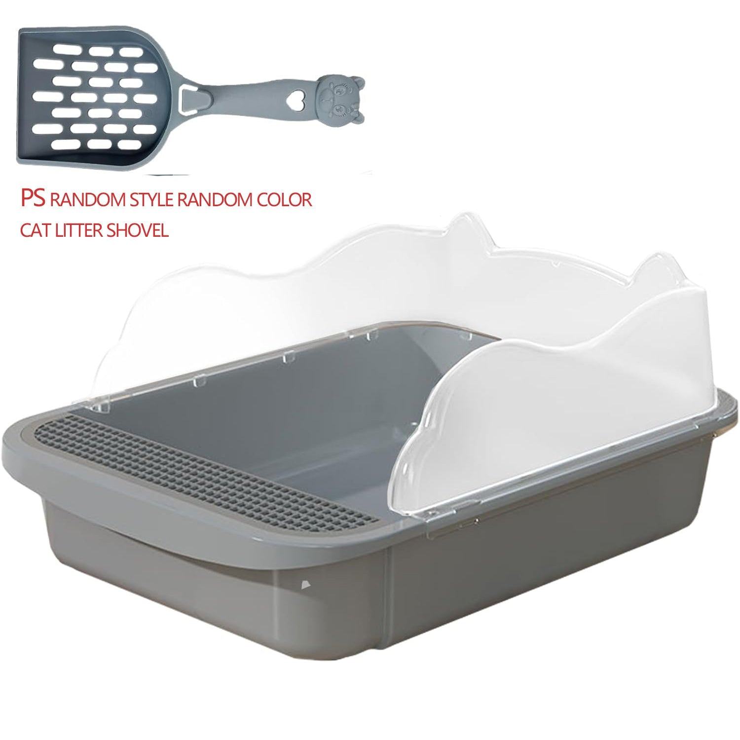 KFX-0767677 Sifting Cat Litter Box for Kittens with High Sides, Detachable Design, Portable Travel Litter Pan for Small Cats