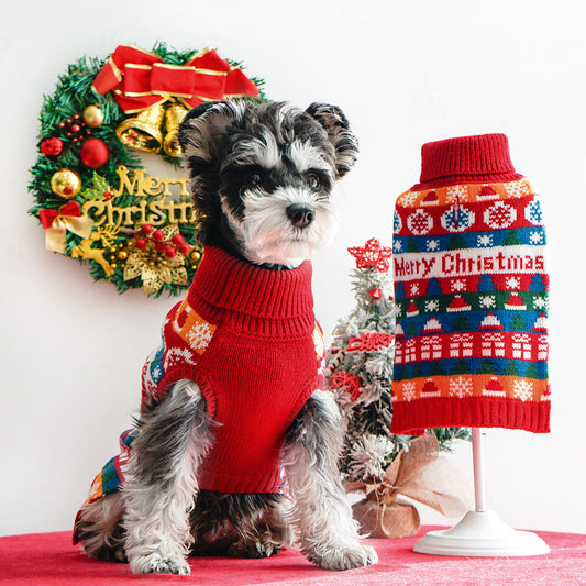 KFX-0768189 Cozy Turtleneck Sweater for Dogs - Wool Winter Wear, Available in S-XXL