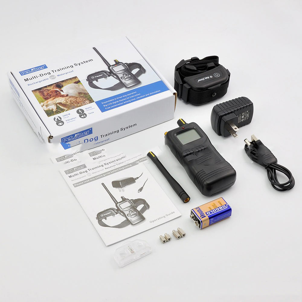 KFX-0772157 Remote Control Dog Trainer Collar with Vibration and Static Modes for Medium to Large Dogs