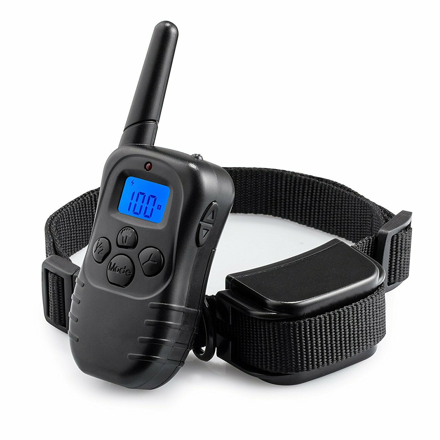 KFX-0772157 Remote Control Dog Trainer Collar with Vibration and Static Modes for Medium to Large Dogs