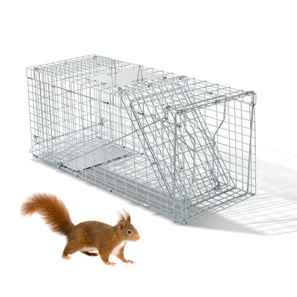 KFX-0777533 32 Inch Folding Iron Live Animal Trap for Humane Wildlife Control