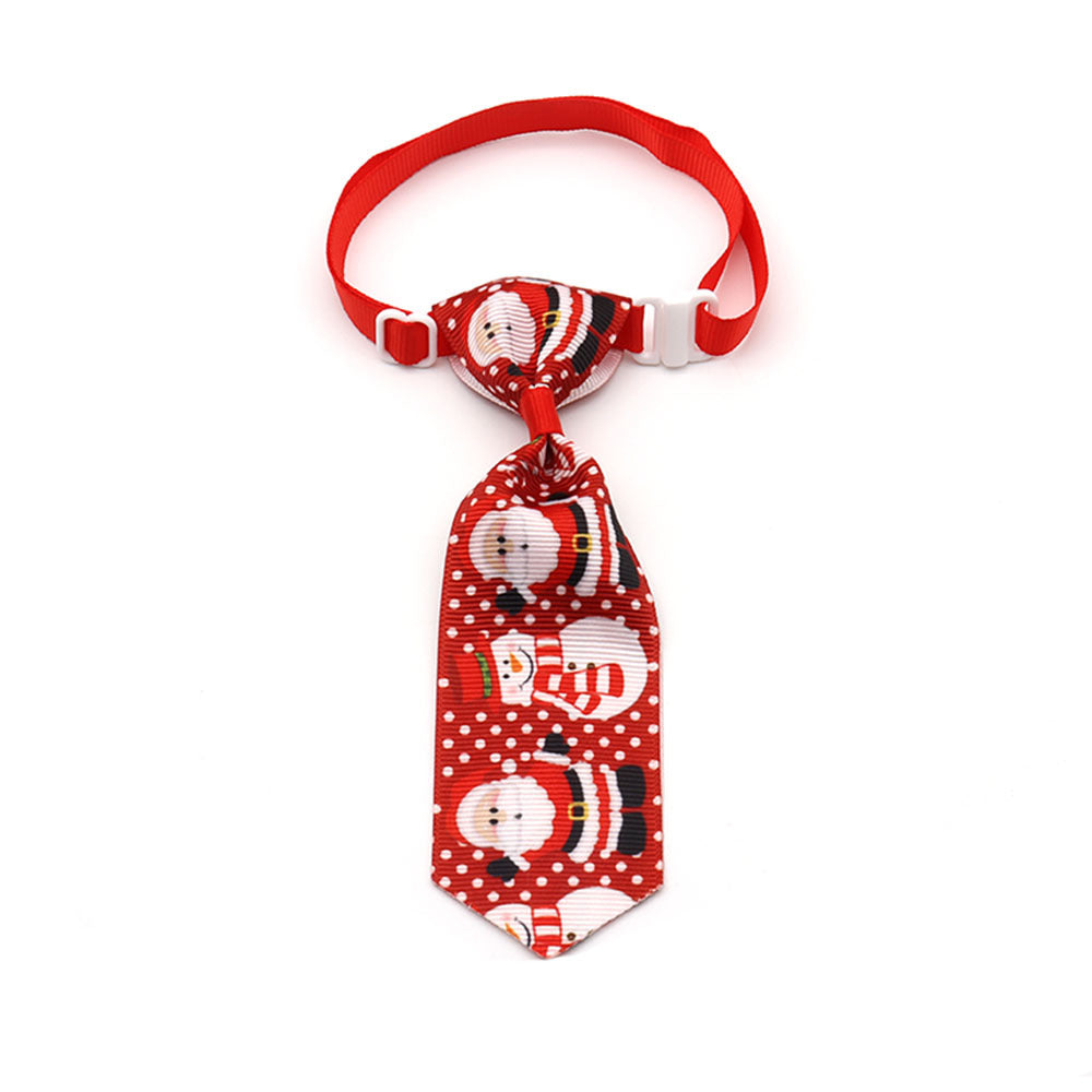 KFX-0778173 Christmas Pet Bow Tie - Colorful Ribbon Design for Year-Round Festivities