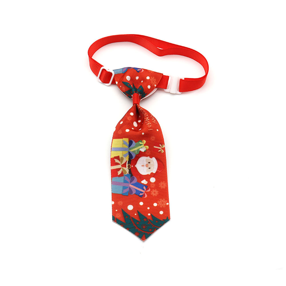 KFX-0778173 Christmas Pet Bow Tie - Colorful Ribbon Design for Year-Round Festivities