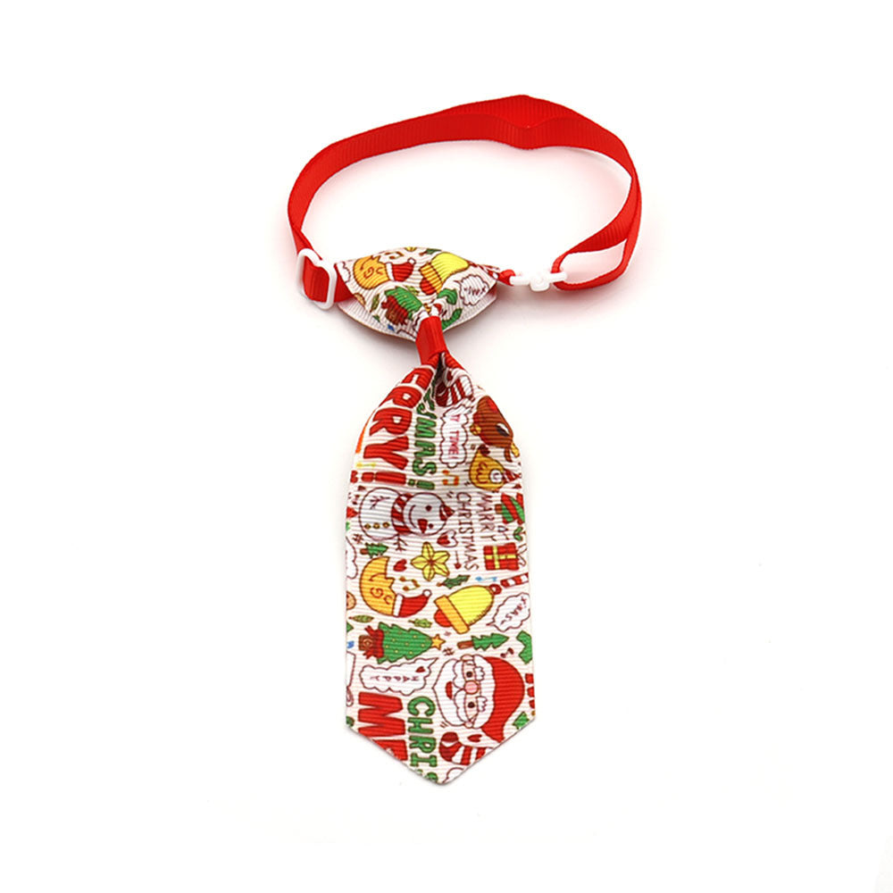 KFX-0778173 Christmas Pet Bow Tie - Colorful Ribbon Design for Year-Round Festivities