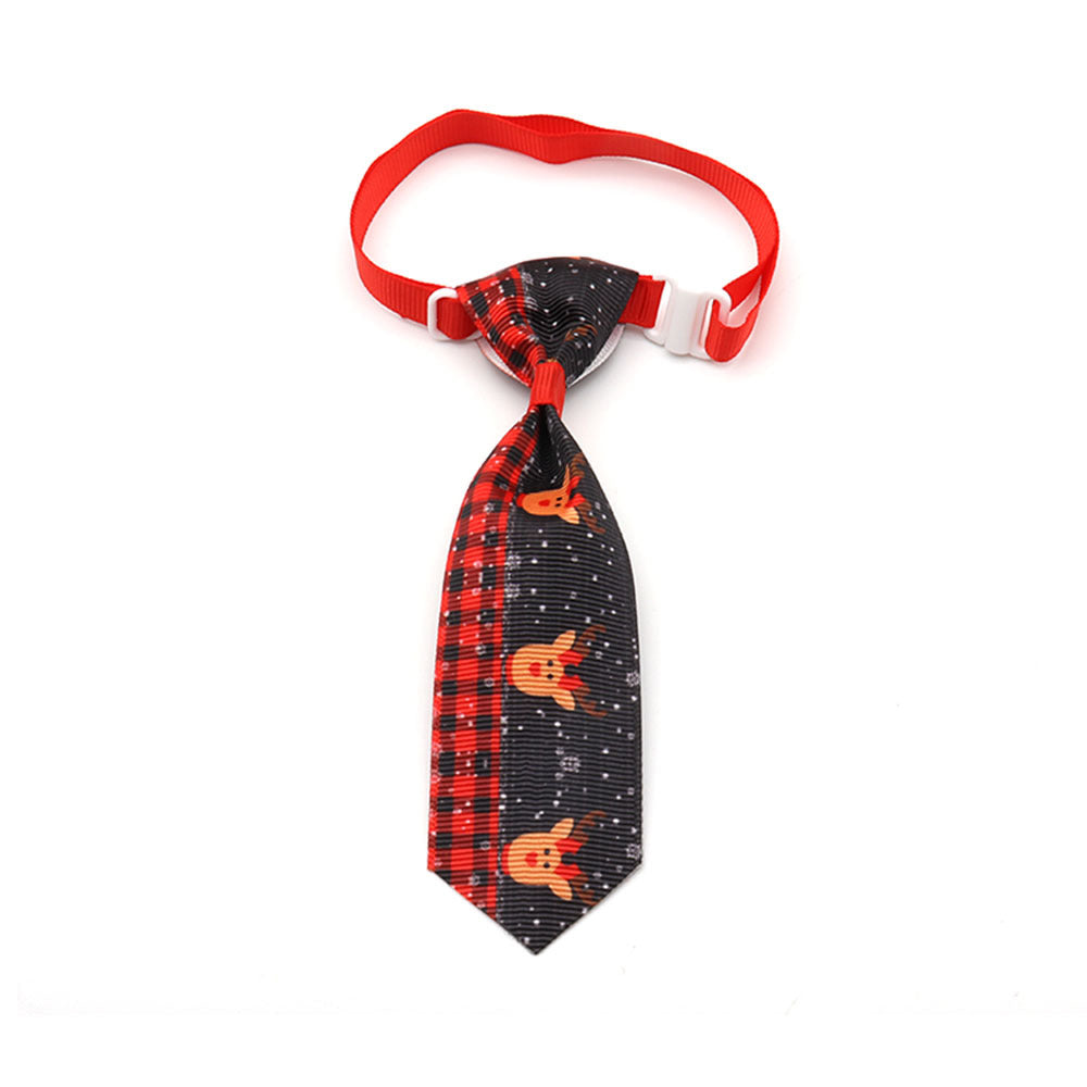 KFX-0778173 Christmas Pet Bow Tie - Colorful Ribbon Design for Year-Round Festivities