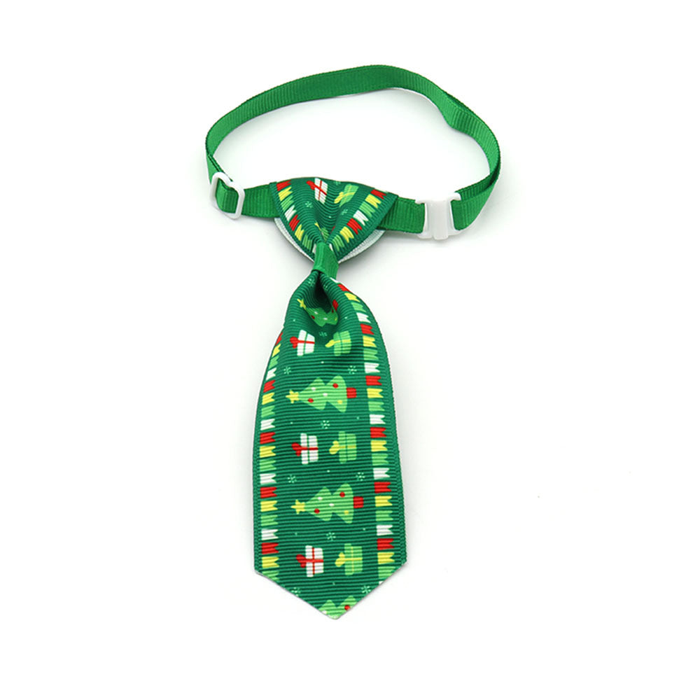 KFX-0778173 Christmas Pet Bow Tie - Colorful Ribbon Design for Year-Round Festivities