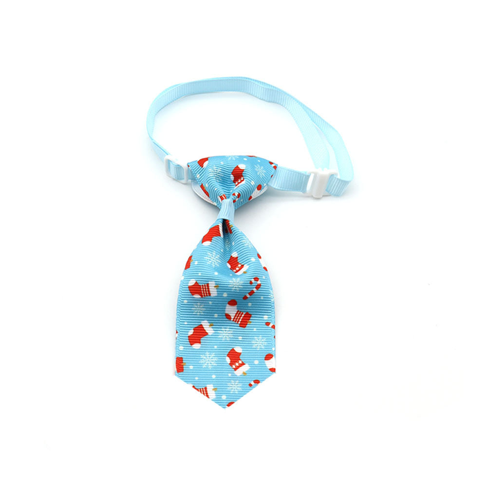 KFX-0778173 Christmas Pet Bow Tie - Colorful Ribbon Design for Year-Round Festivities
