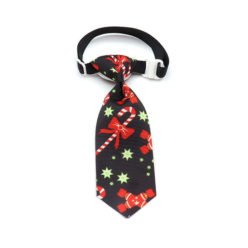 KFX-0778173 Christmas Pet Bow Tie - Colorful Ribbon Design for Year-Round Festivities