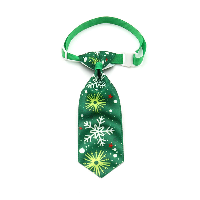 KFX-0778173 Christmas Pet Bow Tie - Colorful Ribbon Design for Year-Round Festivities