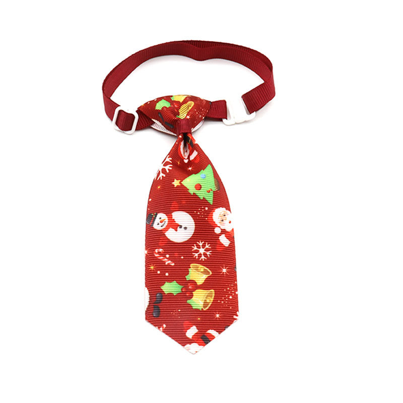KFX-0778173 Christmas Pet Bow Tie - Colorful Ribbon Design for Year-Round Festivities