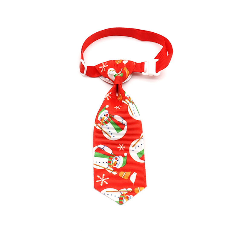 KFX-0778173 Christmas Pet Bow Tie - Colorful Ribbon Design for Year-Round Festivities