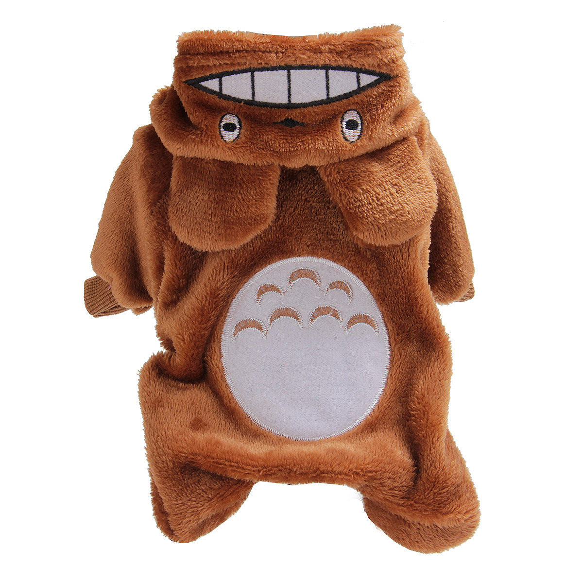 KFX-0780093 Cozy Coral Fleece Dog Apparel in Orange, Pink, Brown, and Gray - Multiple Sizes Available