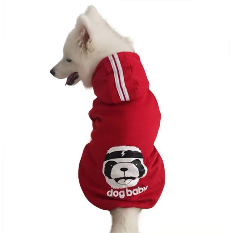 KFX-0780989 Comfortable Dog Sweatshirt in Red, Blue, and Yellow for Medium to Extra Large Breeds