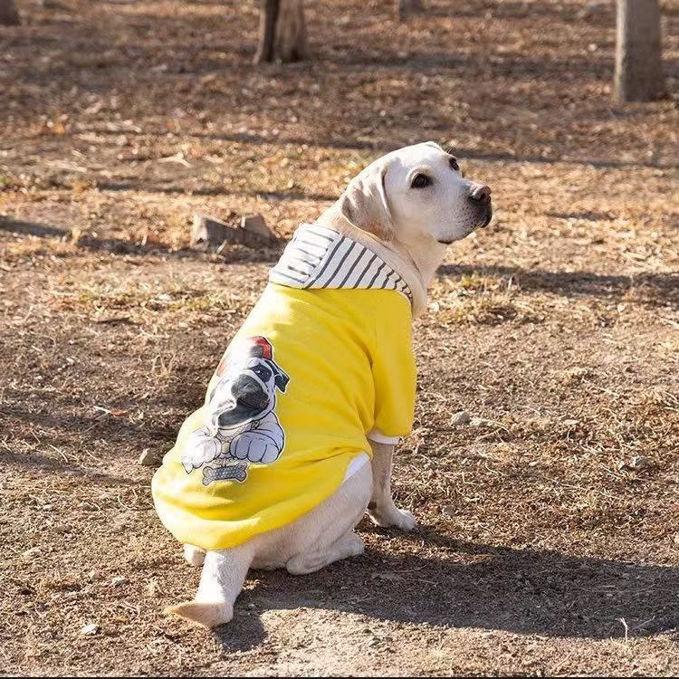 KFX-0780989 Comfortable Dog Sweatshirt in Red, Blue, and Yellow for Medium to Extra Large Breeds