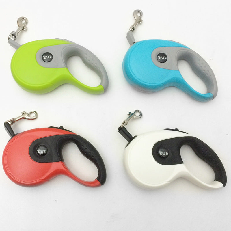 KFX-0785469 5M Retractable Dog Leash for Small and Medium Breeds - Durable Nylon and Metal Lock - 40kg Capacity - Multi-Color Options Available