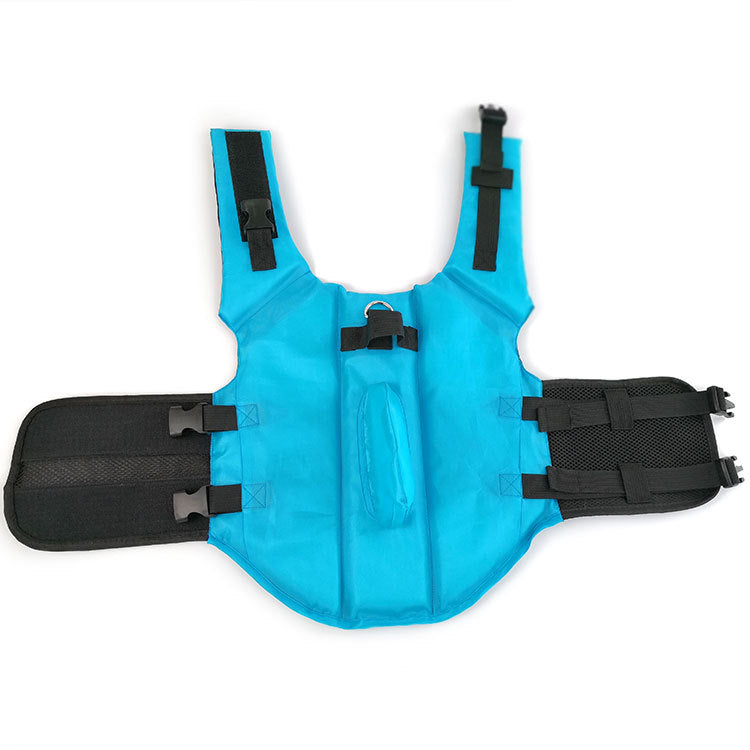 KFX-0789053 Lightweight Shark Fin Pet Swimsuit for Dogs - Comfortable Swim Jacket for Large and Small Breeds