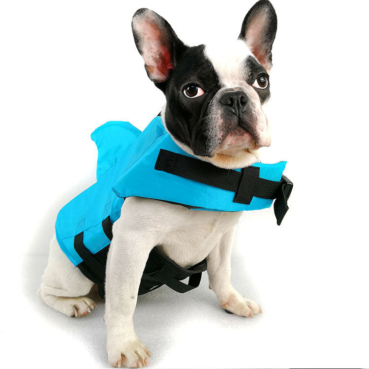 KFX-0789053 Lightweight Shark Fin Pet Swimsuit for Dogs - Comfortable Swim Jacket for Large and Small Breeds