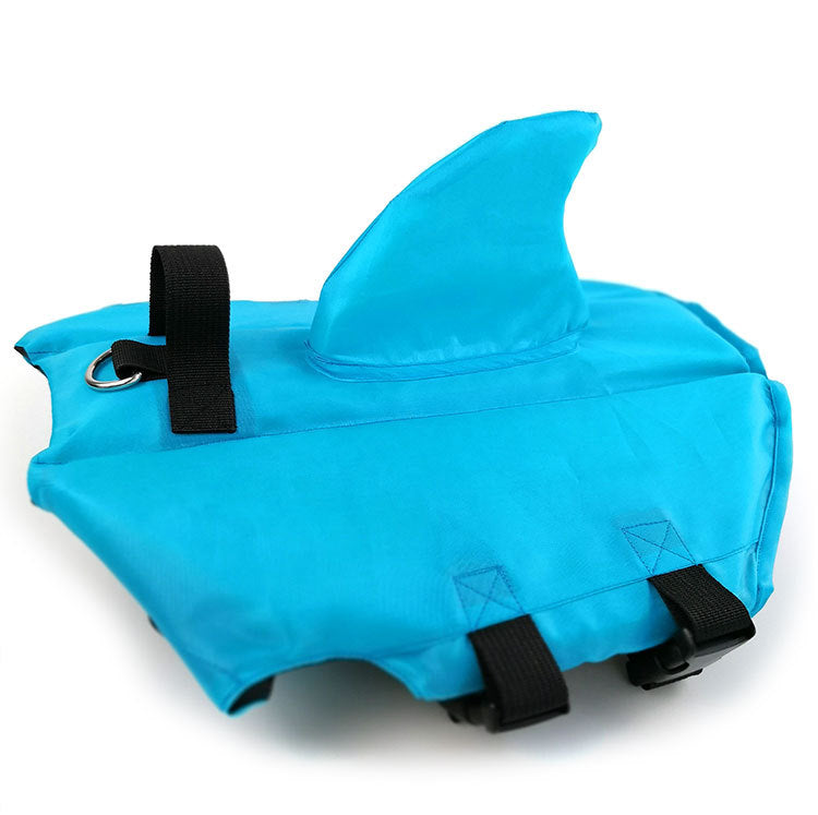 KFX-0789053 Lightweight Shark Fin Pet Swimsuit for Dogs - Comfortable Swim Jacket for Large and Small Breeds