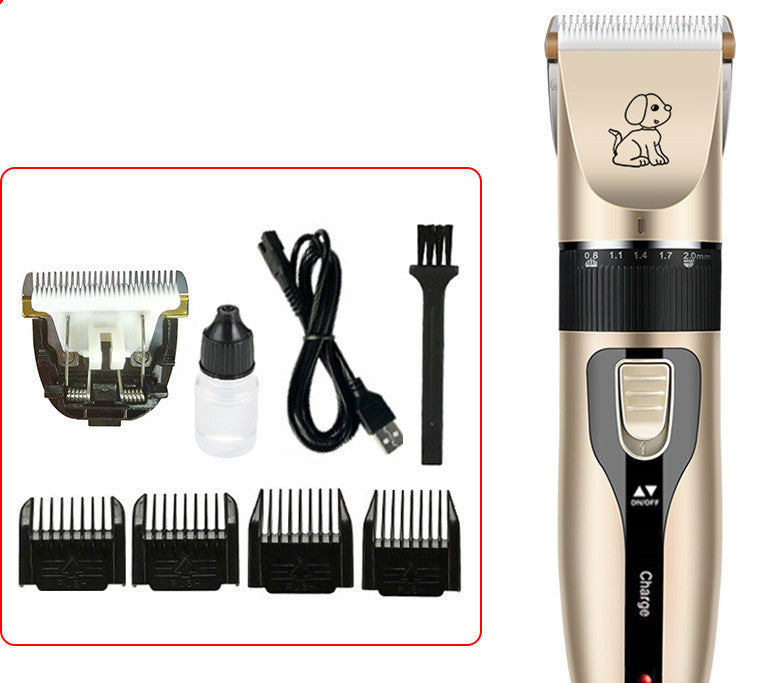 KFX-0793021 Pet Electric Hair Clipper Set with Ceramic Blade and Accessories