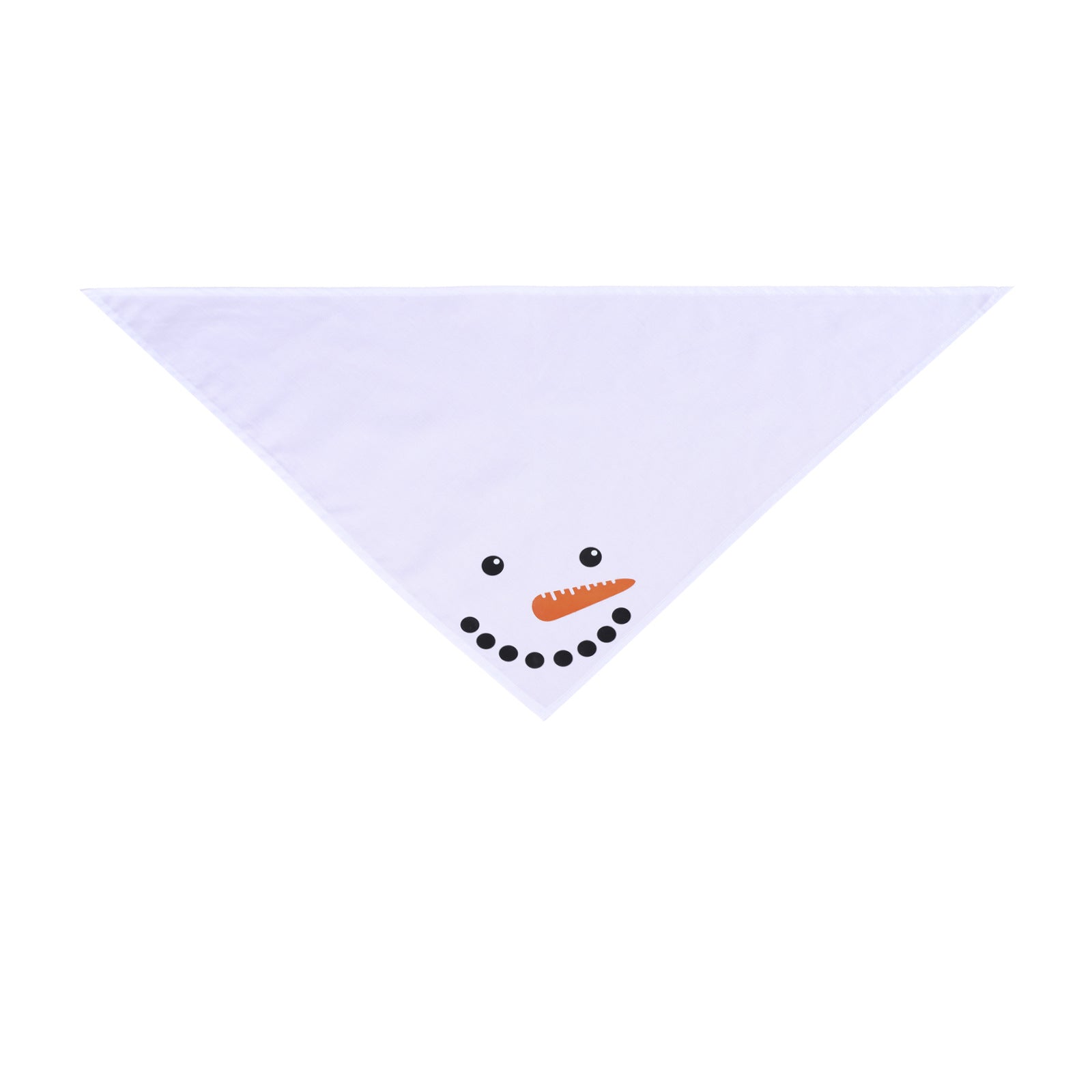 KFX-0794813 Festive Holiday Dog Headscarf - Green Elk, White Snowman, Red Letter, Polyester, Neck 25-48CM