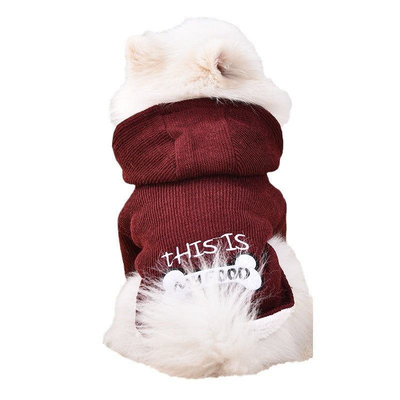 KFX-0795581 Pet Clothing for Cats and Dogs - Available in Pink, Blue, and Red, Size XS, S, M