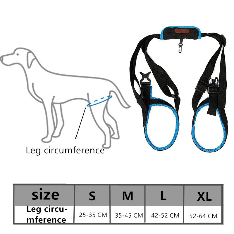 KFX-0796477 Dog Hind Leg Support Harness - Adjustable Sandwich Mesh Design, Multiple Sizes Available