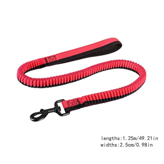 KFX-0796989 Elastic Anti-Violence Dog Training Leash for Medium and Large Dogs with 360° Rotating Clip