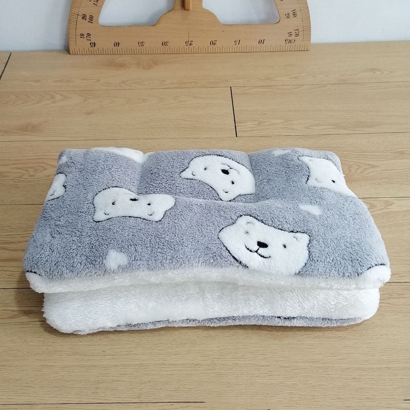 KFX-0797245 Autumn and Winter Thickened Dog Cushion Pad - Various Sizes Available