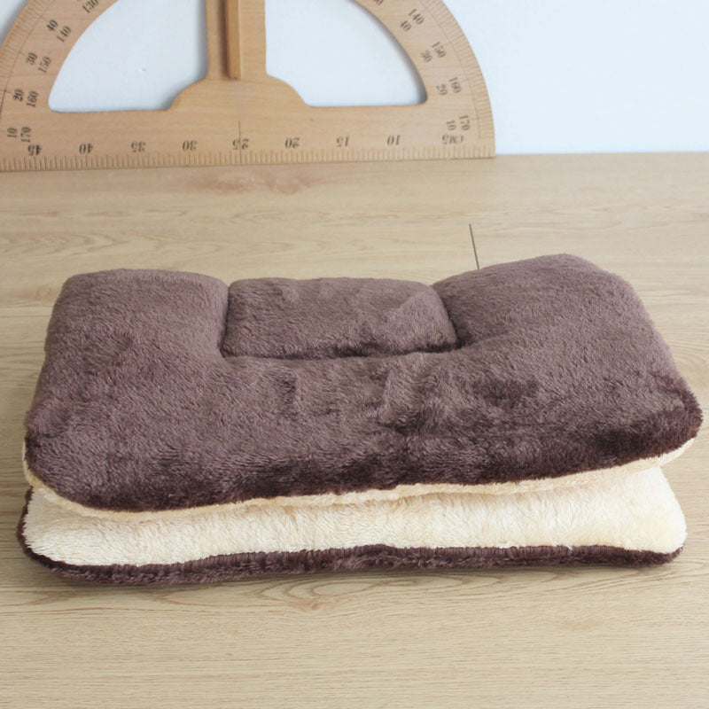 KFX-0797245 Autumn and Winter Thickened Dog Cushion Pad - Various Sizes Available