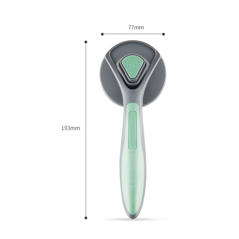 KFX-0798781 Cat and Dog Petting Massage Hair Removal Comb in Pink, Green and Gray