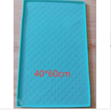 KFX-0799037 Pet Mat with Anti-Slip and Leak-Proof Design – Food-Grade Silicone, 37.5x29.5cm