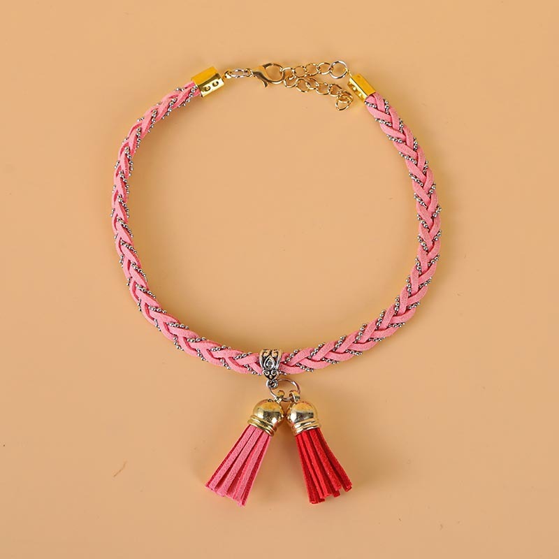 KFX-0799165 Colorblock Adjustable Cat Collar in Turquoise, Orange Green, and Pale Pink - Korean Velvet/Silk Material