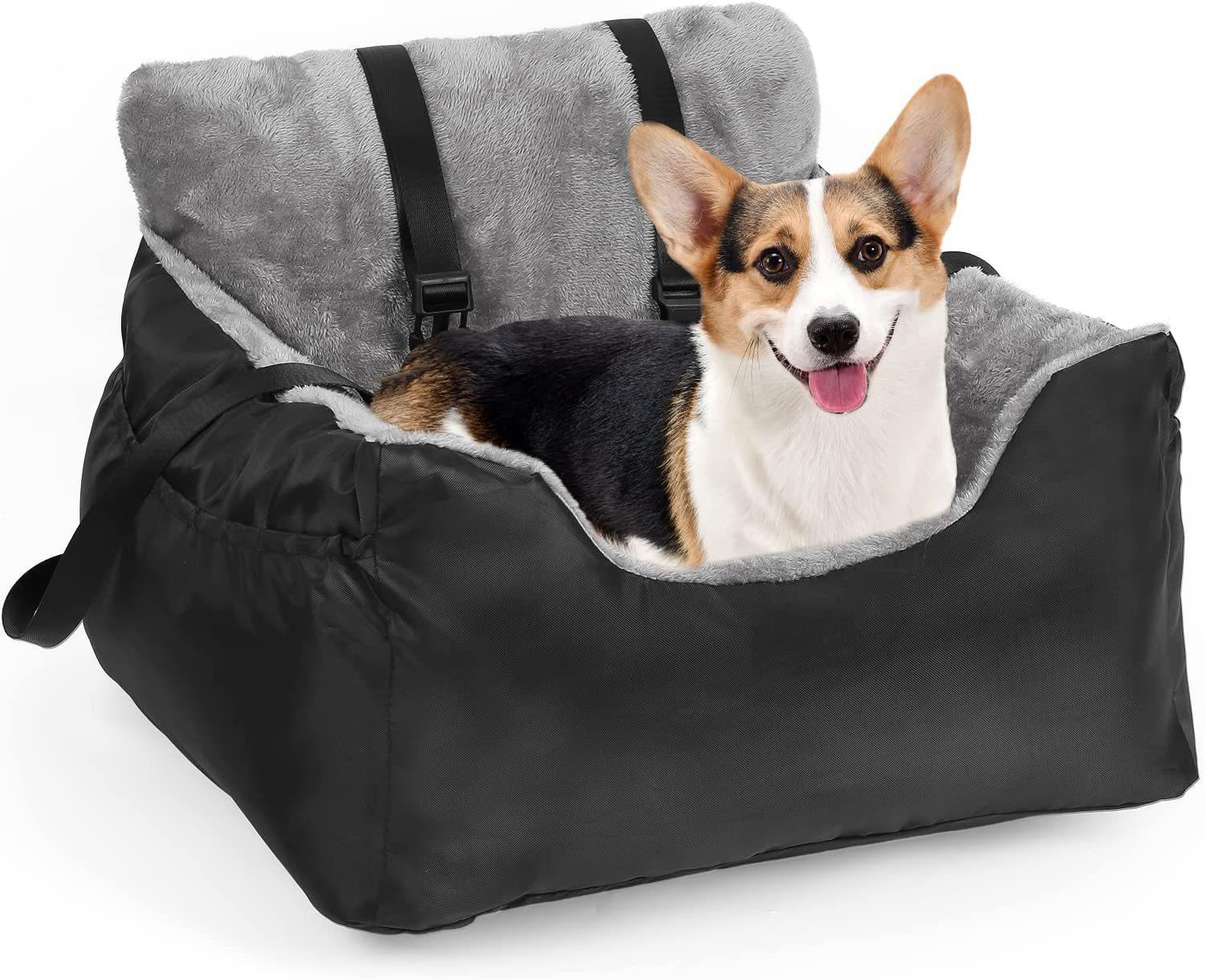KFX-0799421 Deluxe Pet Car Dog Travel Seat - Soft Cloth, Multiple Colors, 55*50*35cm