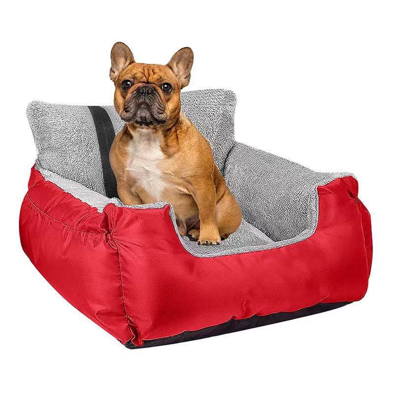 KFX-0799421 Deluxe Pet Car Dog Travel Seat - Soft Cloth, Multiple Colors, 55*50*35cm