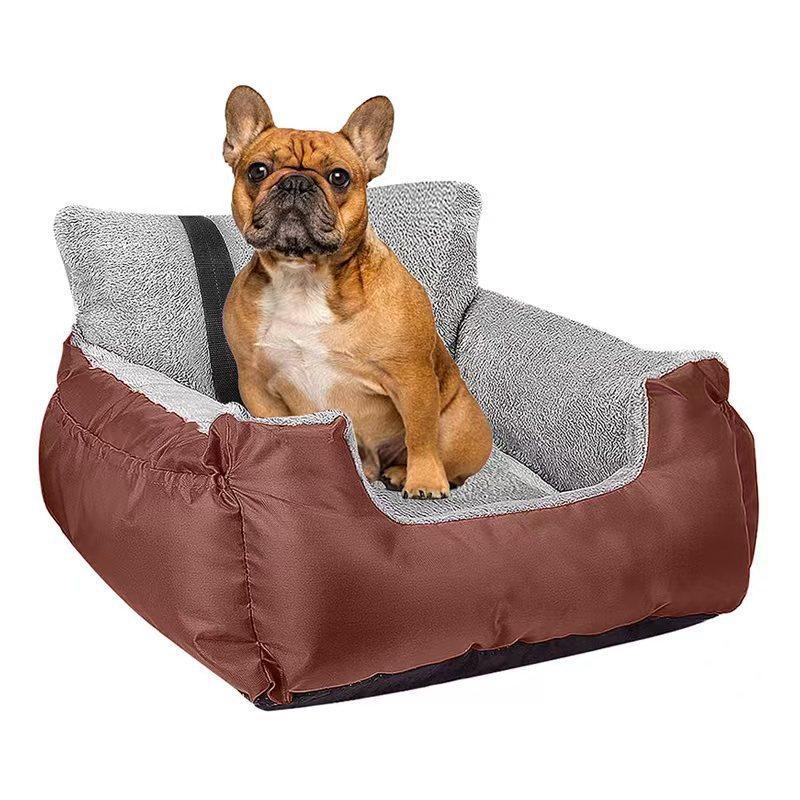 KFX-0799421 Deluxe Pet Car Dog Travel Seat - Soft Cloth, Multiple Colors, 55*50*35cm