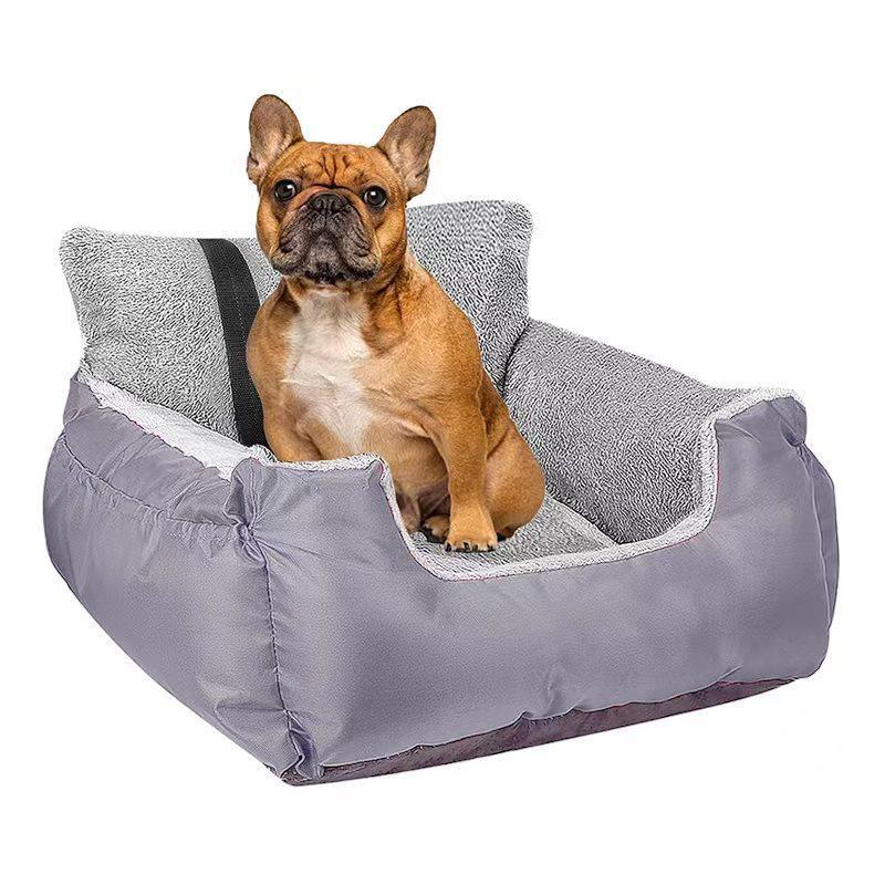 KFX-0799421 Deluxe Pet Car Dog Travel Seat - Soft Cloth, Multiple Colors, 55*50*35cm