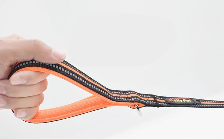 KFX-0802749 Nylon Assisted Retractable Dog Leash - Adjustable Length - Multiple Colors Available