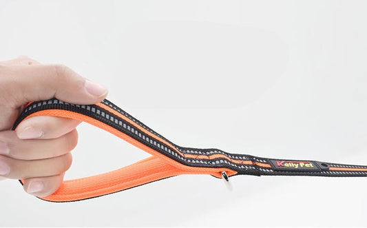 KFX-0802749 Nylon Assisted Retractable Dog Leash - Adjustable Length - Multiple Colors Available