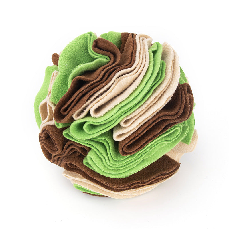 KFX-0803773 Eco-Friendly Polar Fleece Snuffle Ball Mat for Dogs and Cats - Interactive Foraging Puzzle Toy