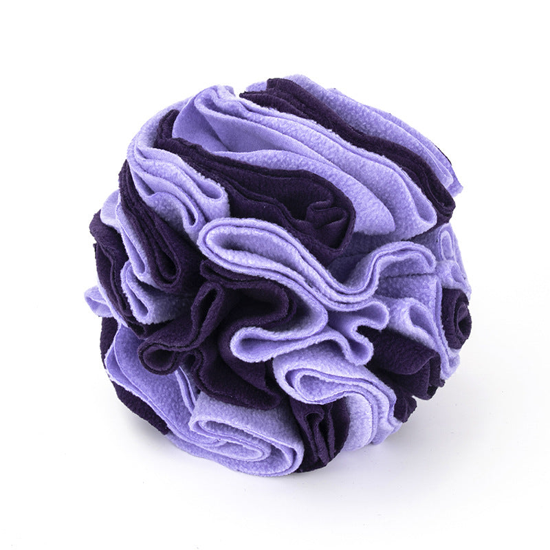 KFX-0803773 Eco-Friendly Polar Fleece Snuffle Ball Mat for Dogs and Cats - Interactive Foraging Puzzle Toy