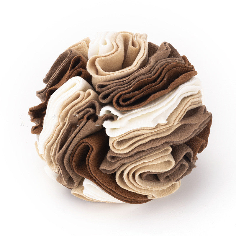 KFX-0803773 Eco-Friendly Polar Fleece Snuffle Ball Mat for Dogs and Cats - Interactive Foraging Puzzle Toy