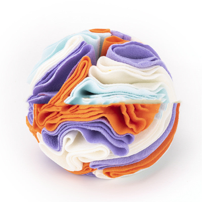 KFX-0803773 Eco-Friendly Polar Fleece Snuffle Ball Mat for Dogs and Cats - Interactive Foraging Puzzle Toy