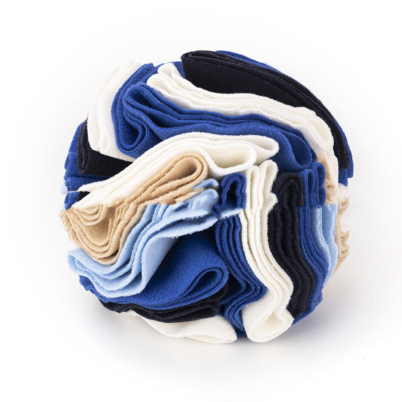 KFX-0803773 Eco-Friendly Polar Fleece Snuffle Ball Mat for Dogs and Cats - Interactive Foraging Puzzle Toy