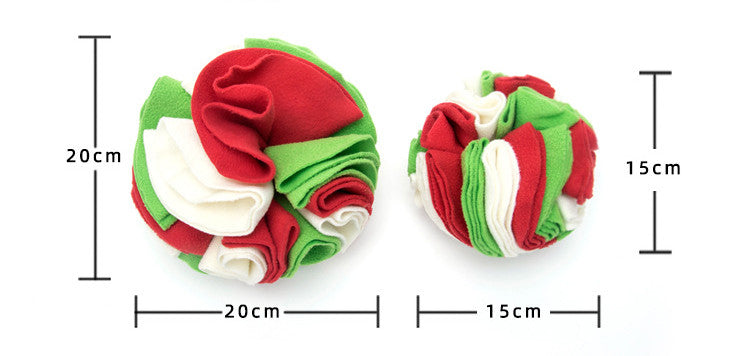 KFX-0803773 Eco-Friendly Polar Fleece Snuffle Ball Mat for Dogs and Cats - Interactive Foraging Puzzle Toy