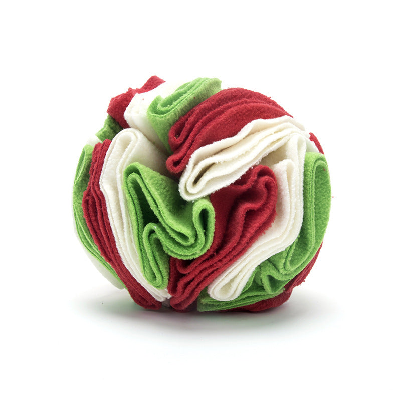 KFX-0803773 Eco-Friendly Polar Fleece Snuffle Ball Mat for Dogs and Cats - Interactive Foraging Puzzle Toy