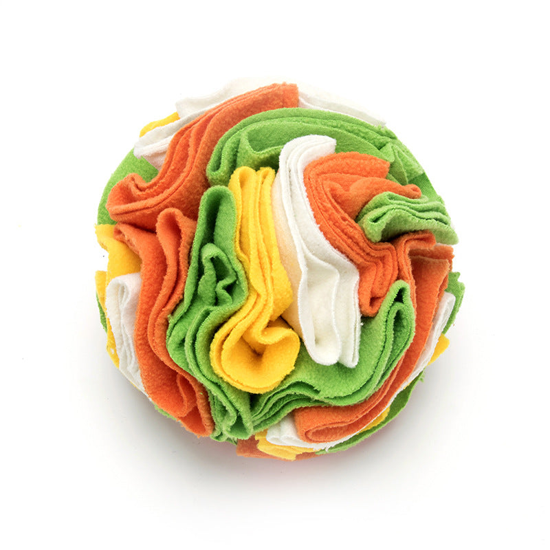 KFX-0803773 Eco-Friendly Polar Fleece Snuffle Ball Mat for Dogs and Cats - Interactive Foraging Puzzle Toy