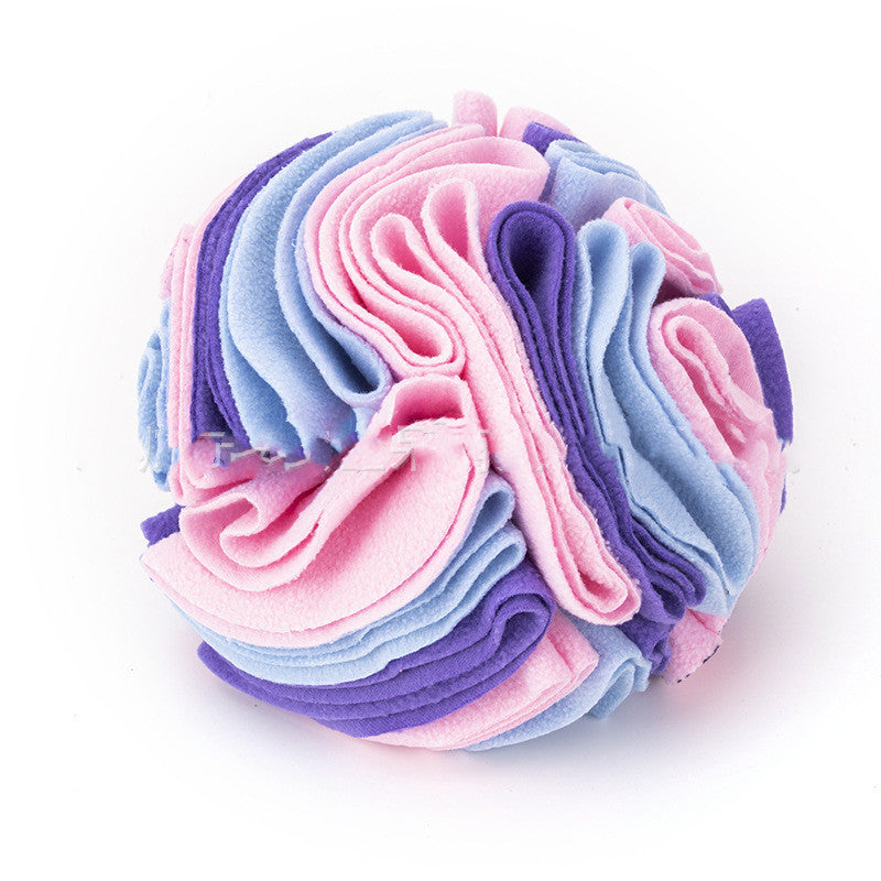 KFX-0803773 Eco-Friendly Polar Fleece Snuffle Ball Mat for Dogs and Cats - Interactive Foraging Puzzle Toy